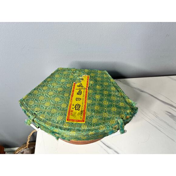 Vintage Chinese Calligraphy Writing Set in Brocade Case - Picture 10 of 11